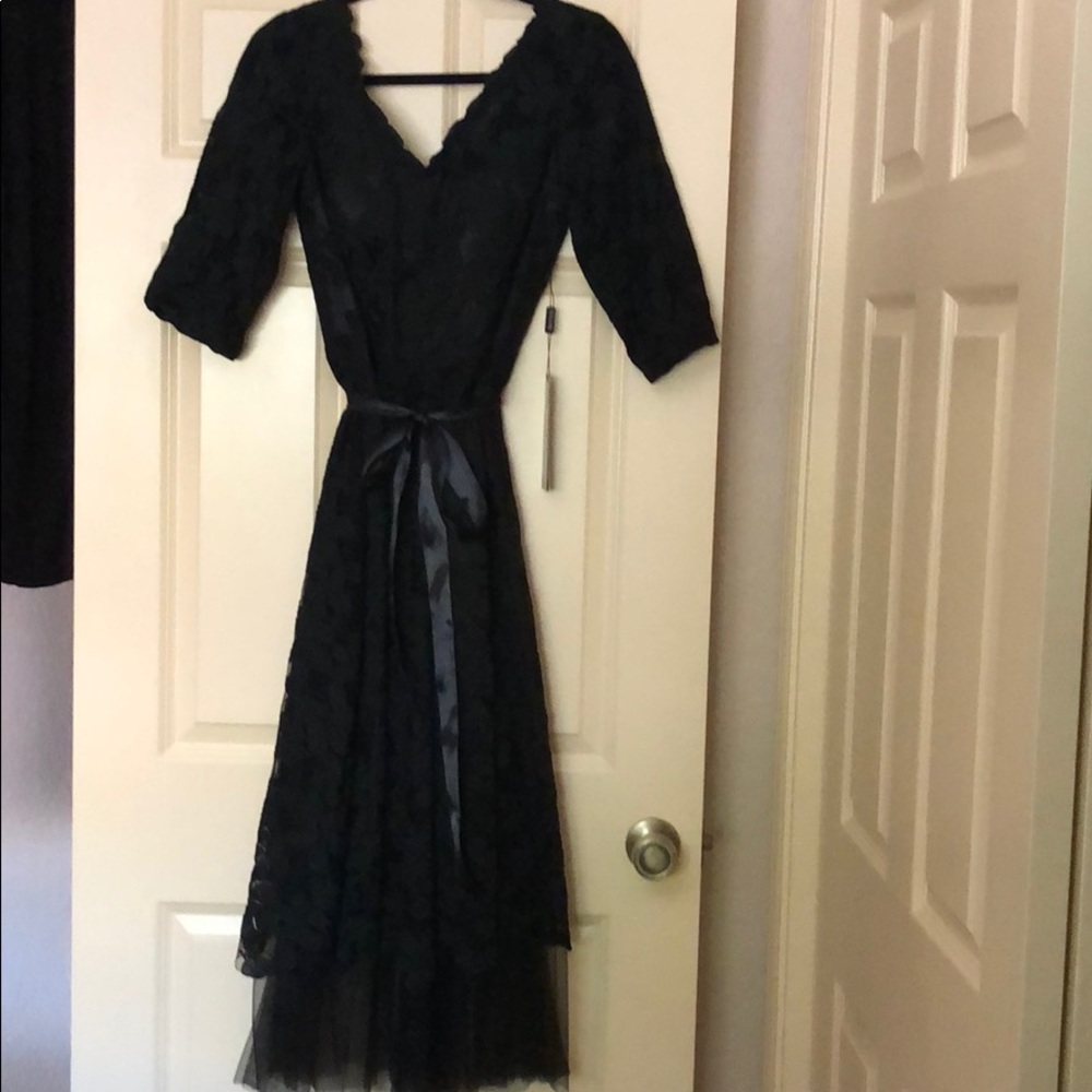 Black lace dress